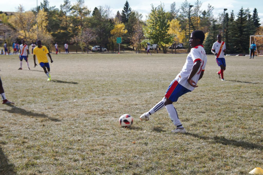 passing the soccer ball