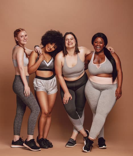 women in workout clothes