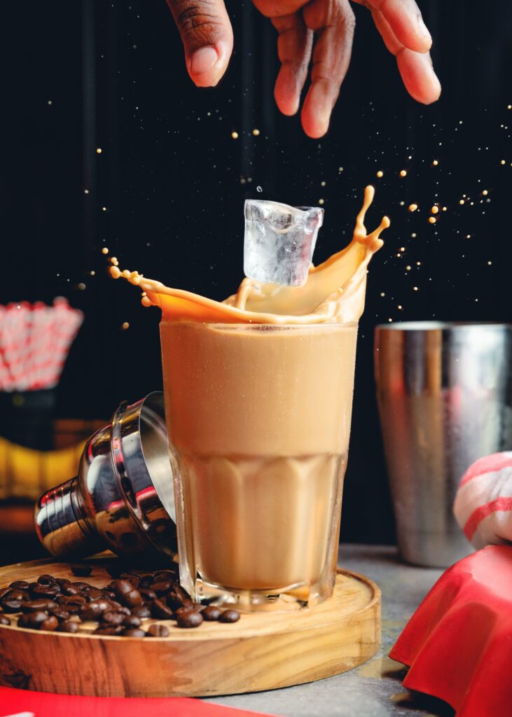 glass of chocolate milk