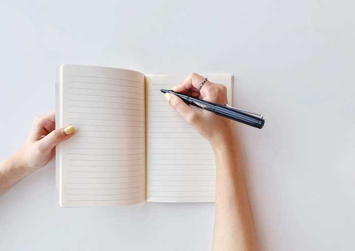 Handle stress notebook