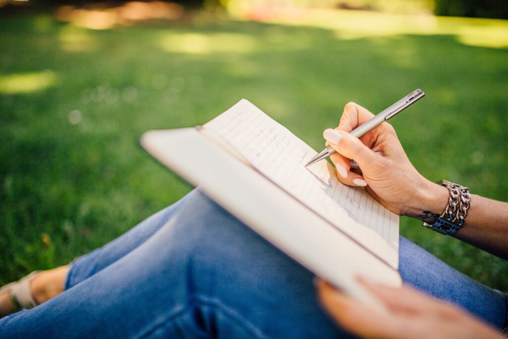 writing in a journal 