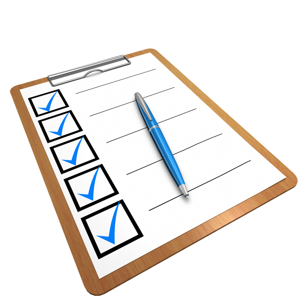 writing down and making a plan