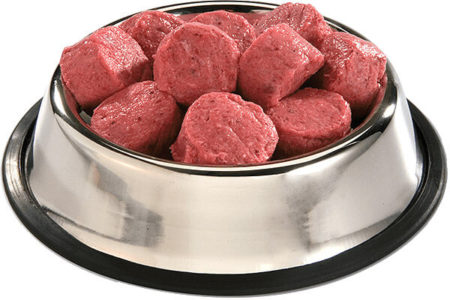 frozen raw dog food patties