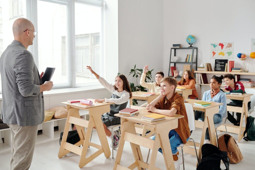 Teacher in classroom