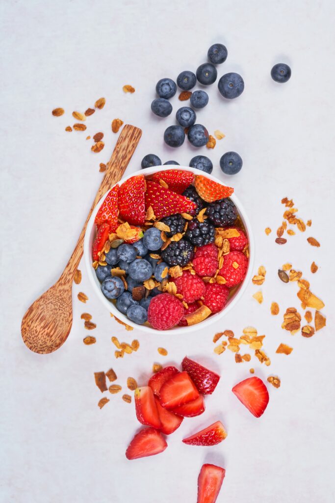 berries and oats