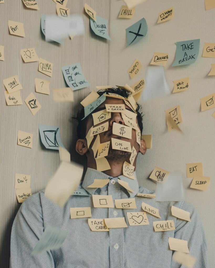 stressed person