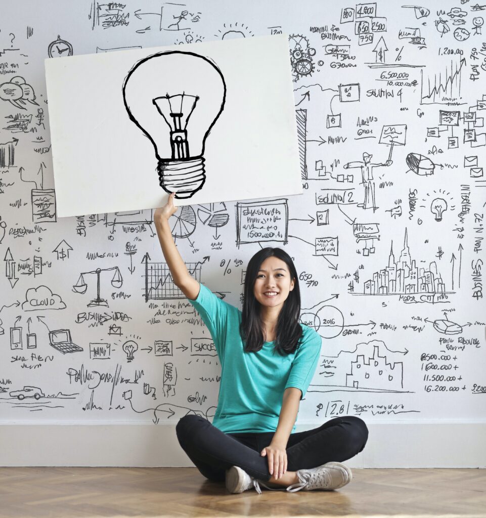 woman with big ideas
