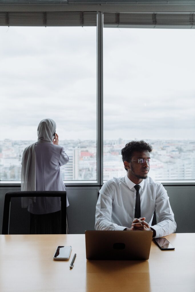 large window in office