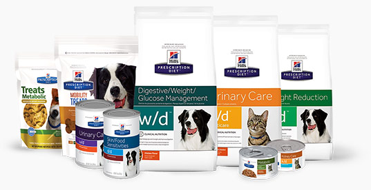 hill's prescription diet food line