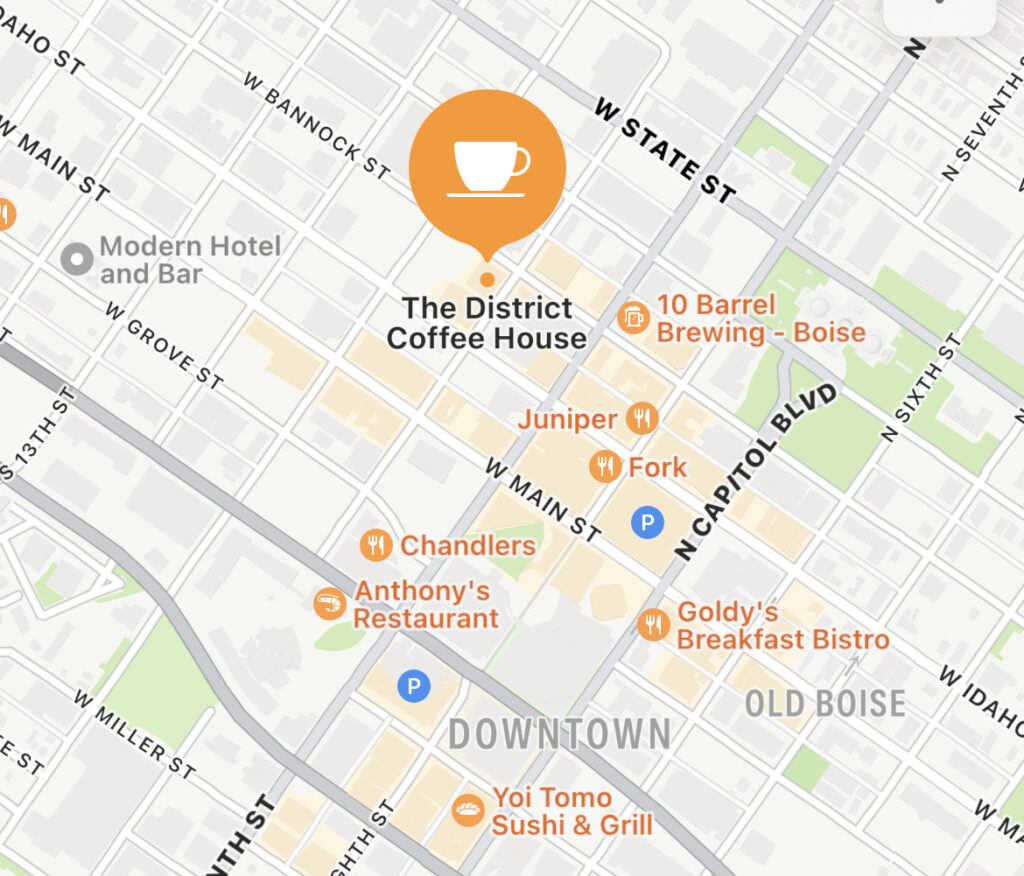 boise idaho map