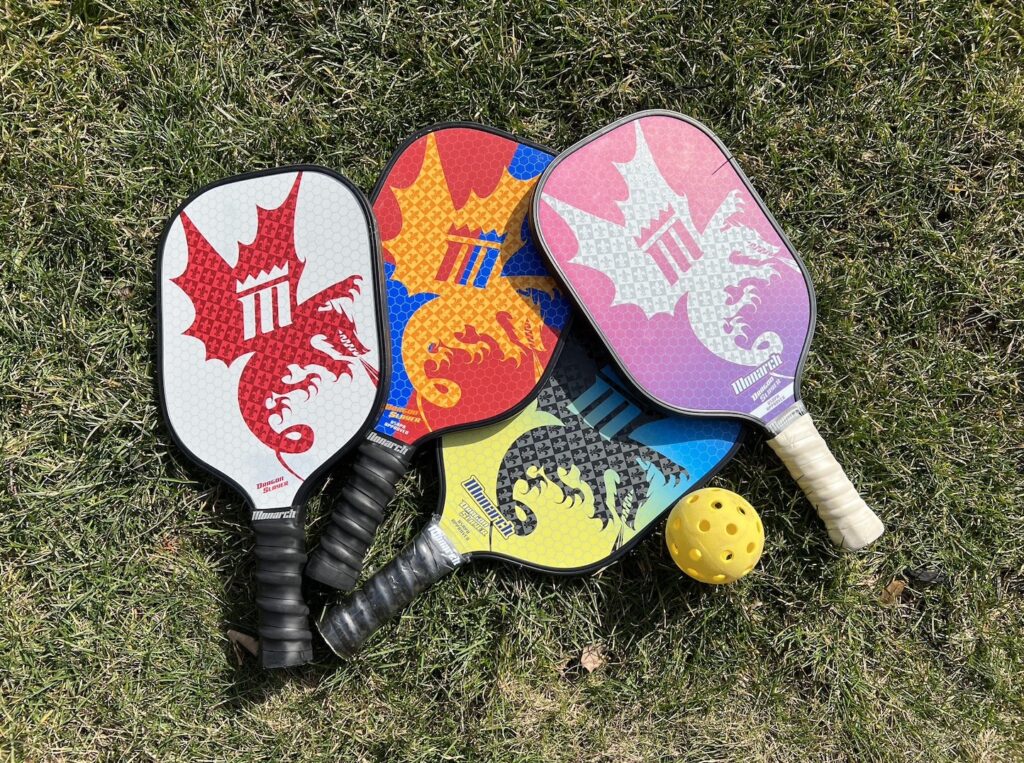 Composite Pickleball Paddles with Ball