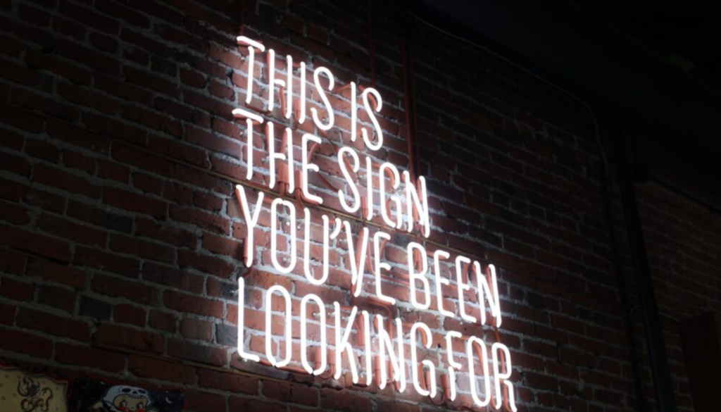 encouraging mental health sign