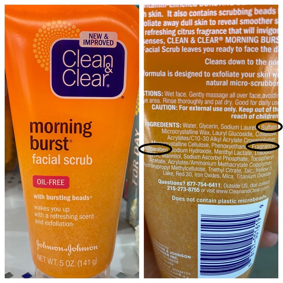 Clean and clear face wash ingredients
