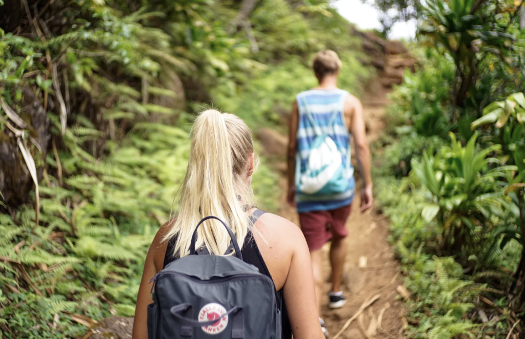 people on a hike