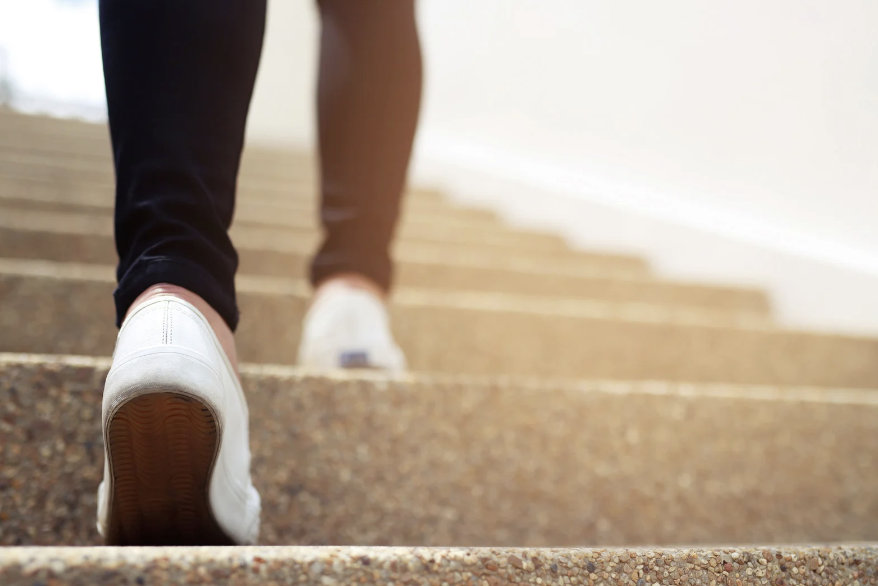 increase physical activity
walking up steps 
