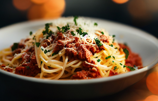 Plate of spaghetti