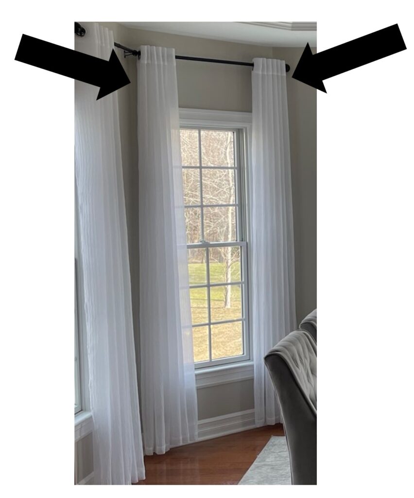 room with updated window coverings