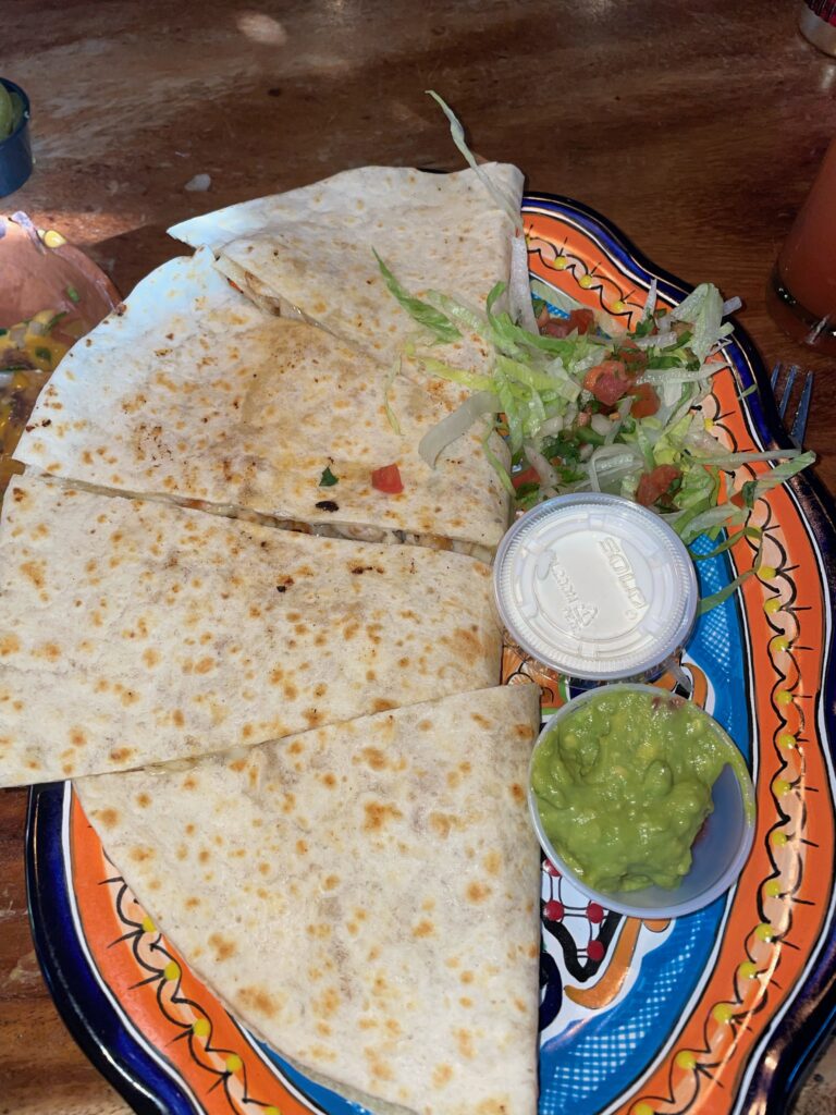 Chicken quesadillas from El Asadero Mexican Grill - good restaurants in Paramus, NJ