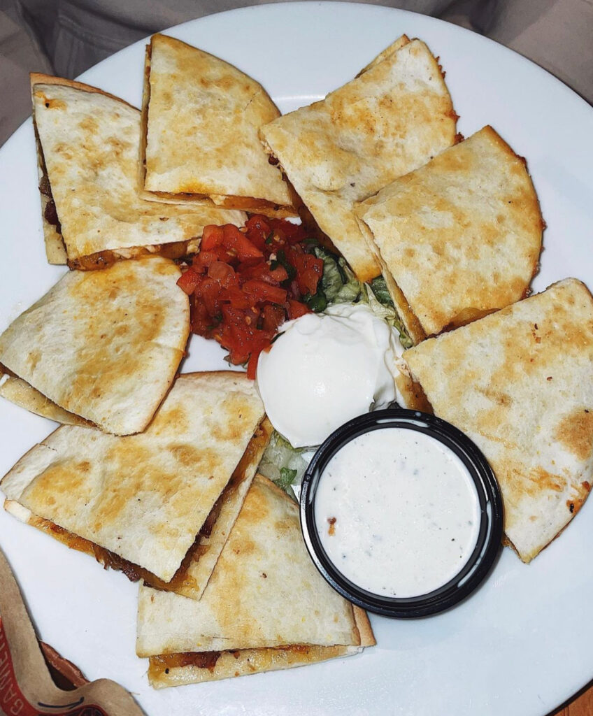 Chicken quesadillas from Chili's Bar and Grill - good restaurants in Paramus, NJ