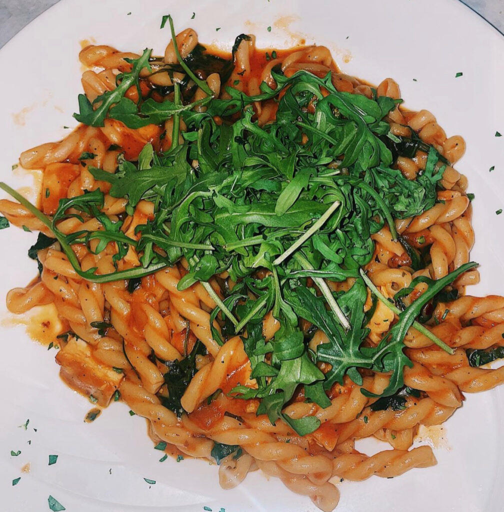 Gemelli Arugula e Pollo from Woodstone Bar and Grill - good restaurants in Paramus, NJ