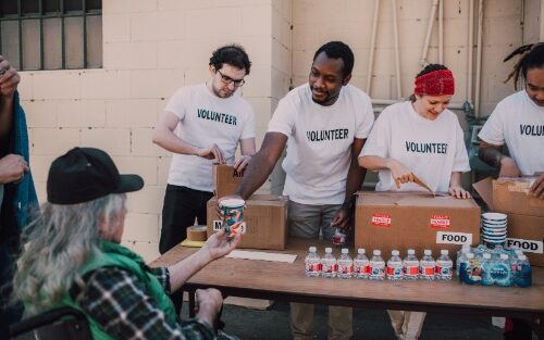 volunteering to give back to the community