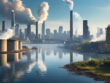 Firefly A city surrounded by water. And on one side of the city there is pollution in the water and