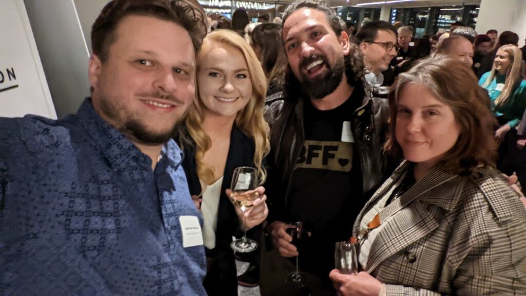 Professionals Networking At Career Change Event
