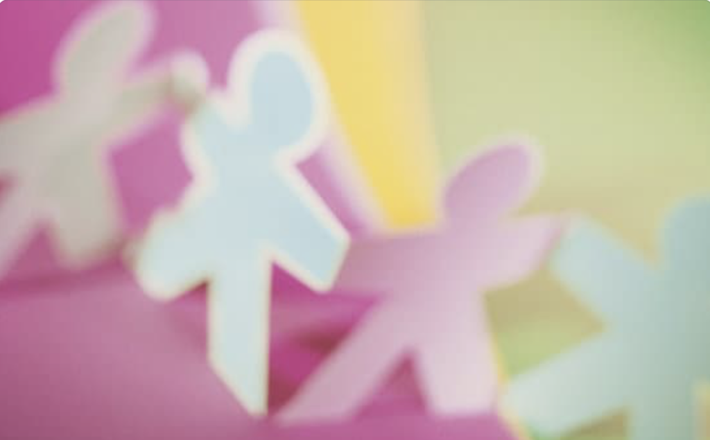 Paper cutouts of men and women figures