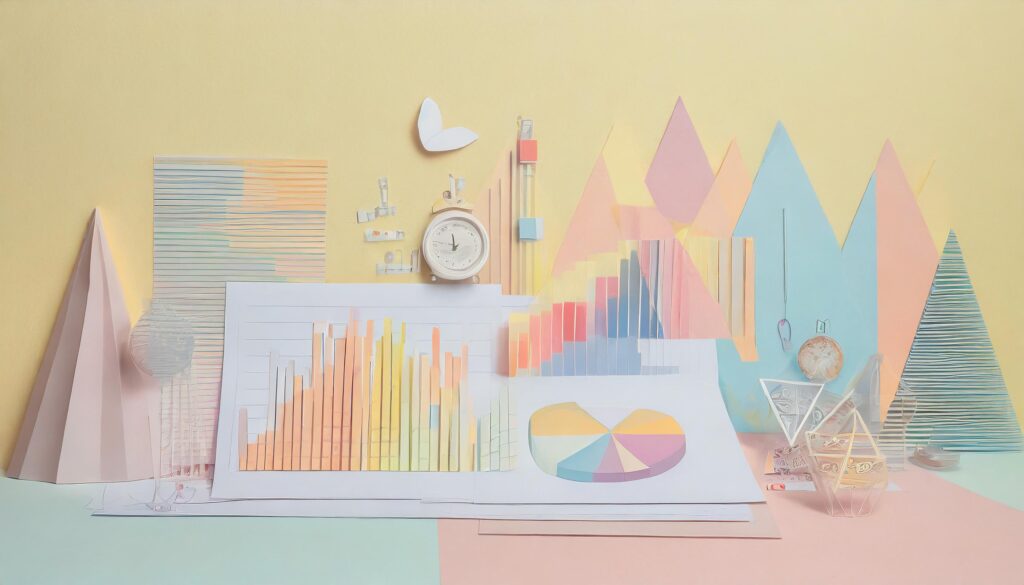 Different analytical charts of masters degree in marketing