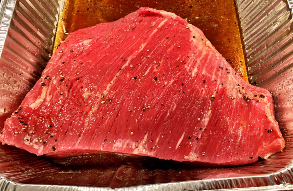 how to make brisket on the grill - brisket marinating for the grill