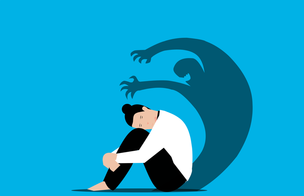 woman with performance anxiety