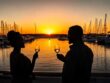 Sunset on the Marina