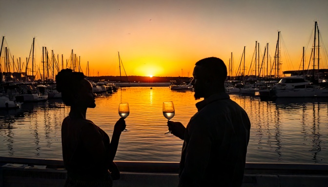 Sunset on the Marina