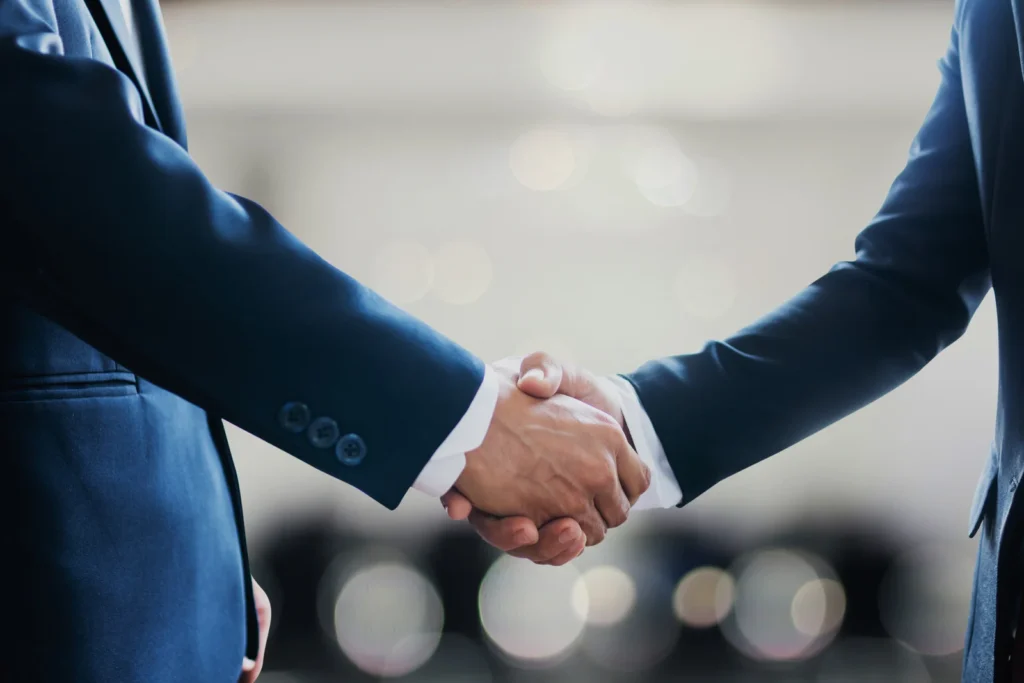 Marketing Professionals Handshake