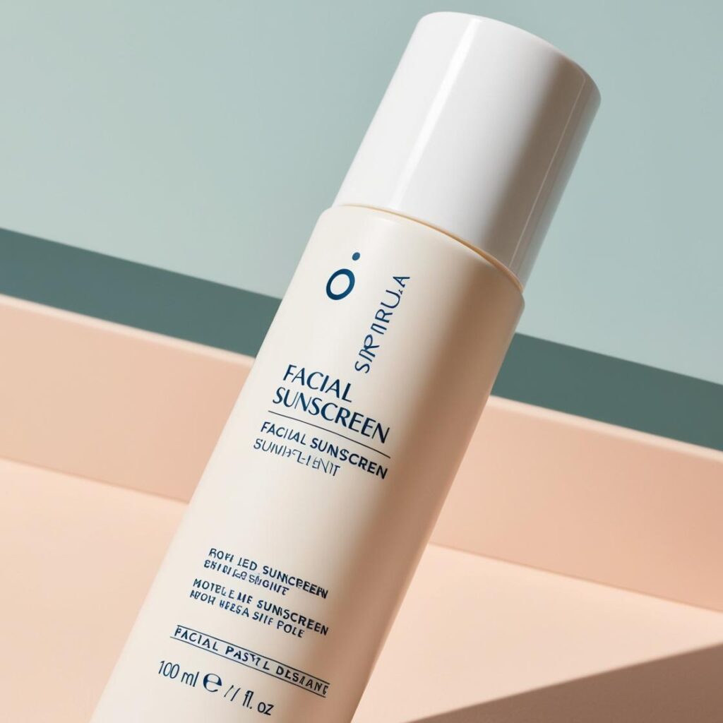 facial sunscreen bottle
