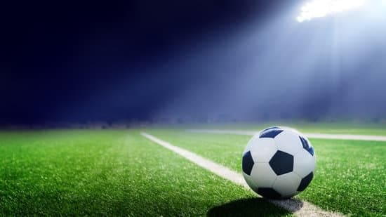 Image of a ball on a soccer field