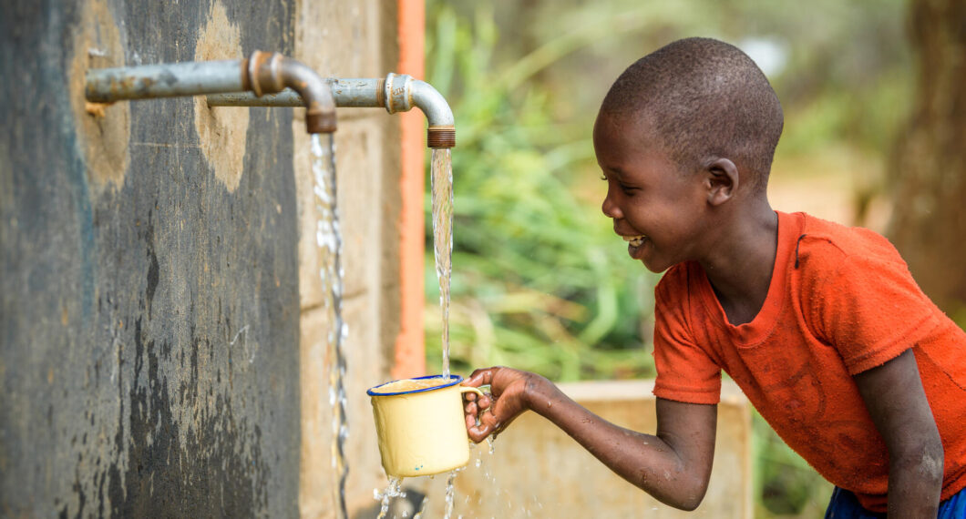 Cheru, 6, fills her cup with clean drinking water at the water kiosk near her home.

She and her whole community benefits from a 16 km gravity-fed World Vision pipeline that brings clean water to 6 kiosks in her village. Along with other children, she used to walk 6 km daily to carry water to school and home. Now the pipeline brings water to both places. 

West Pokot, KenyaSee Cheru’s story, here: https://www.worldvision.org/clean-water-news-stories/compare-walk-for-water-cheru-kamama 

Kesot community, Sook ADP, West Pokot, Kenya