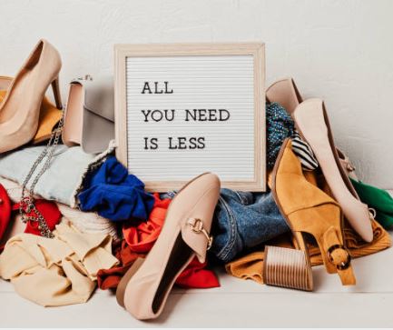 reducing textile waste as a consumer, all you need is less, referring to needing less clothing items