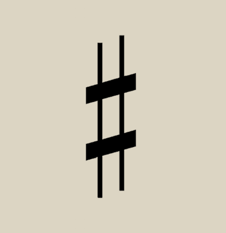 sharp symbol for sheet music