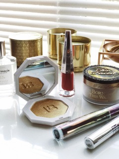 best celebrity makeup brands and products on a table