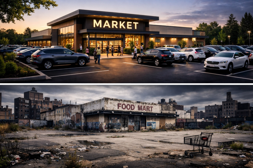 Flipped comparison of Why do Food Deserts Exist in Urban Areas?