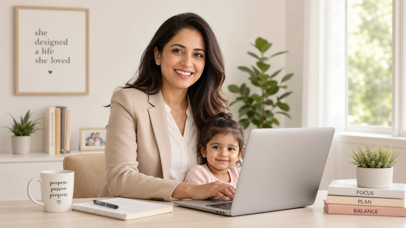 what is working motherhood mom working from home with child