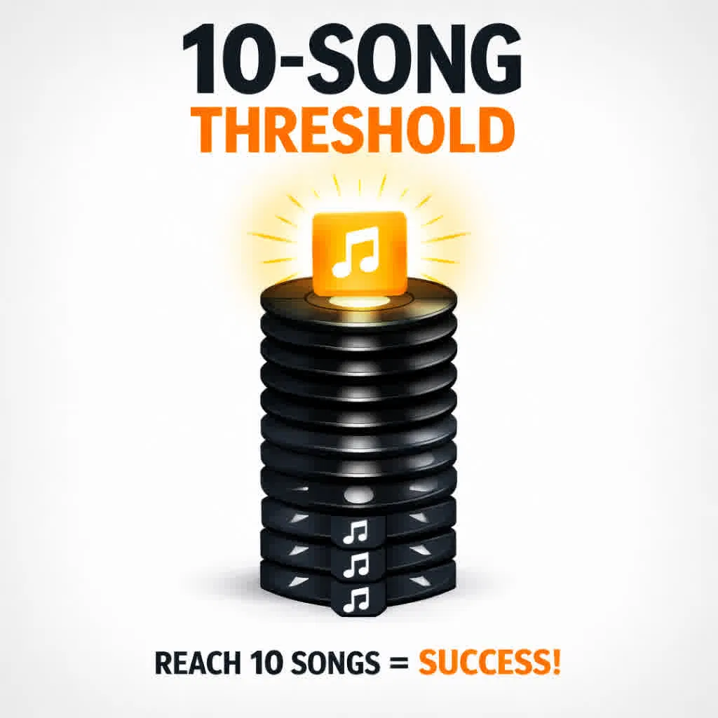 The 10 Song Threshold, Reaching 10 songs = success!
