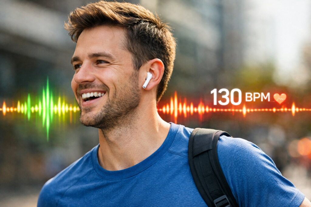 listening to music
