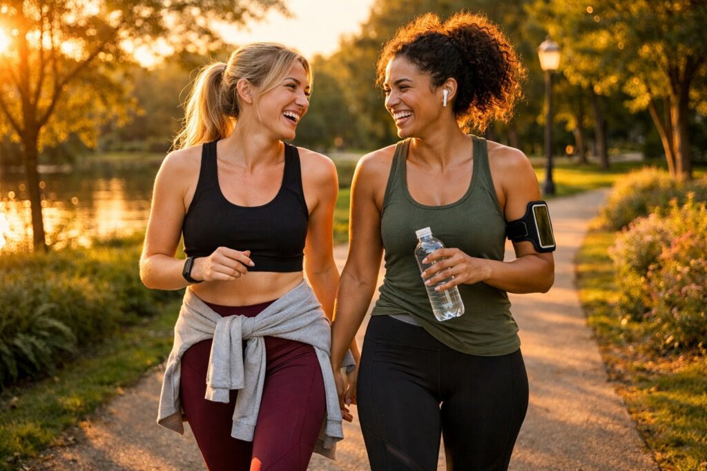 walking with a friend