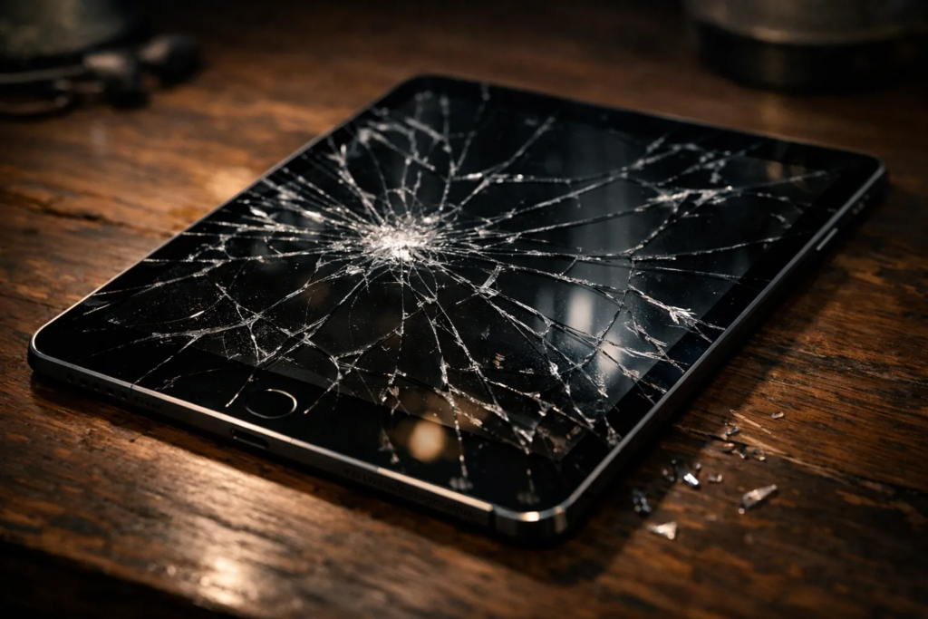 Broken screen on phone